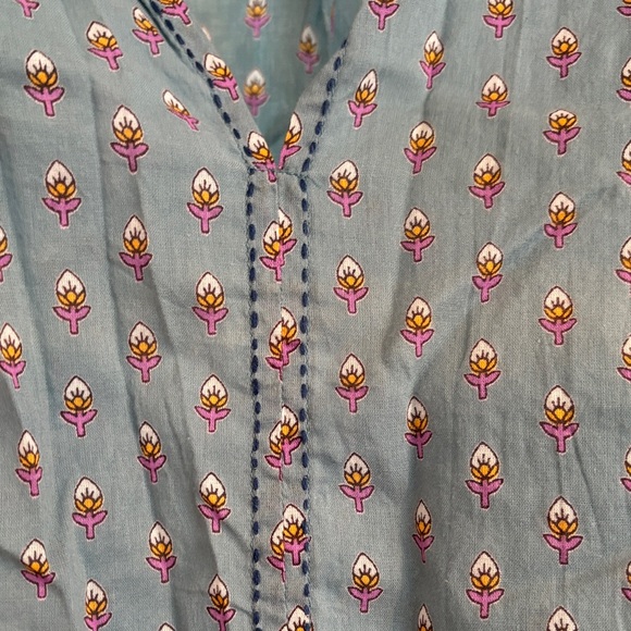 Roller Rabbit Blue Patterned Blouse - Picture 2 of 7